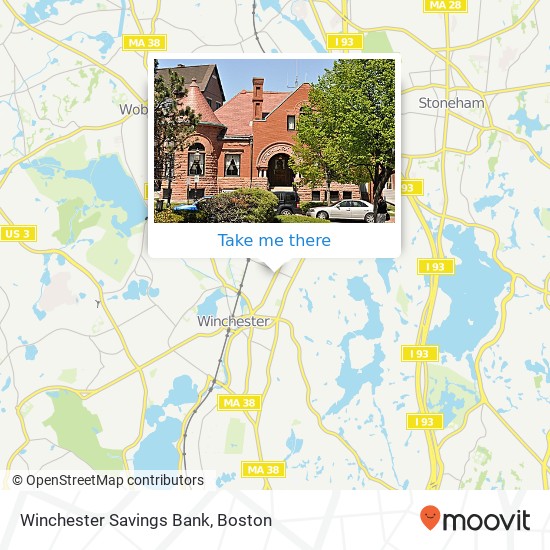 Winchester Savings Bank map