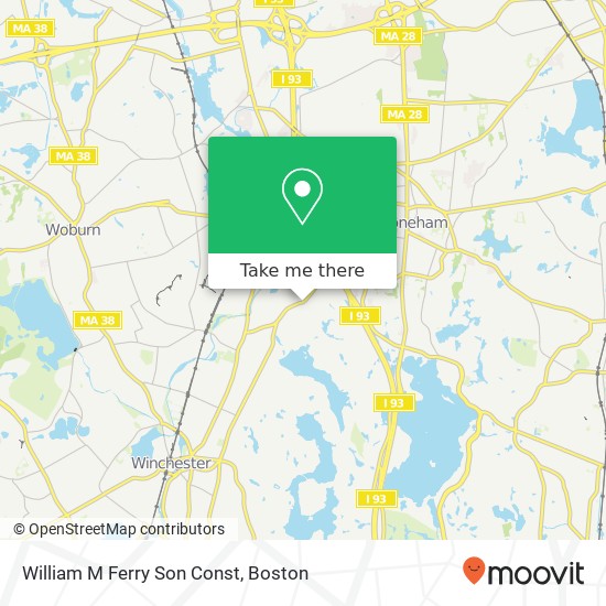 Mapa de William M Ferry Son Const