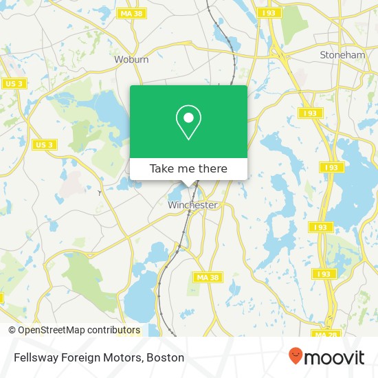 Mapa de Fellsway Foreign Motors