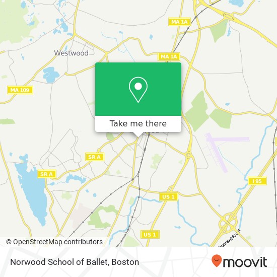 Mapa de Norwood School of Ballet