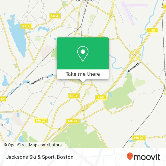 Jacksons Ski & Sport map