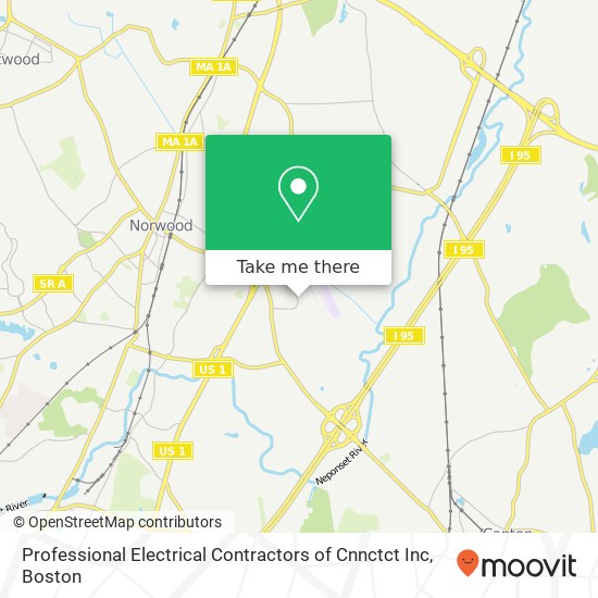 Professional Electrical Contractors of Cnnctct Inc map