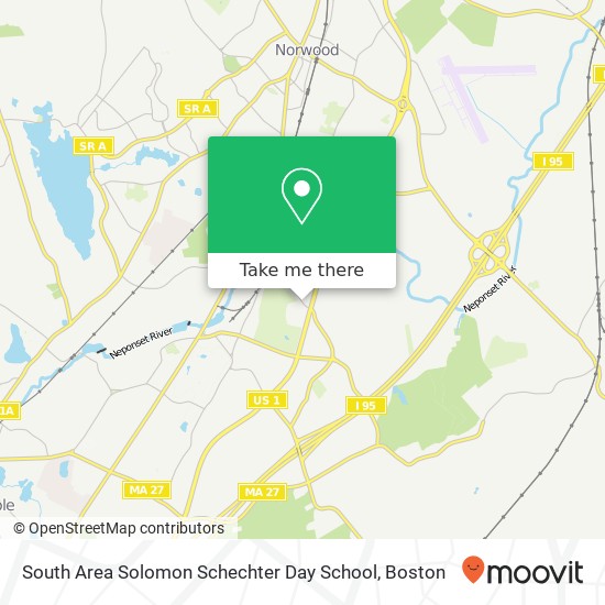 Mapa de South Area Solomon Schechter Day School