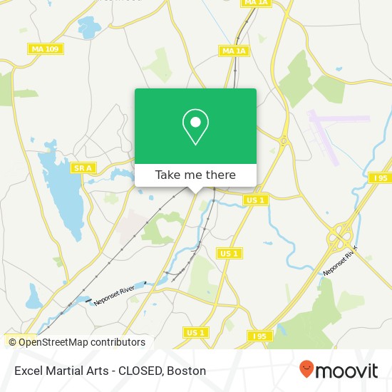 Mapa de Excel Martial Arts - CLOSED