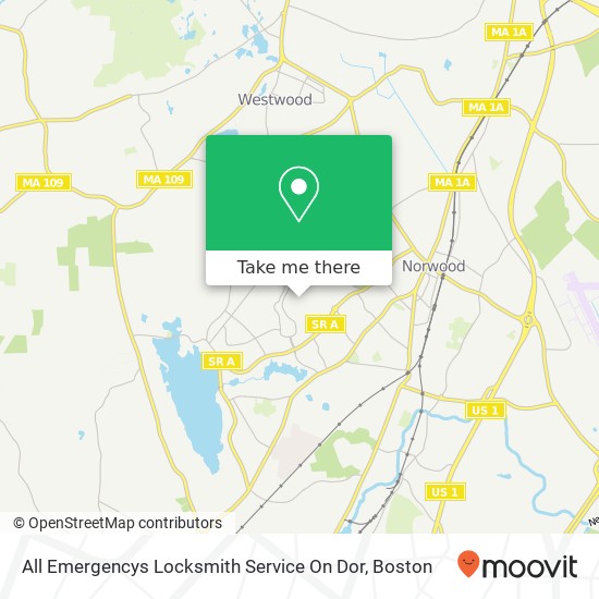 Mapa de All Emergencys Locksmith Service On Dor