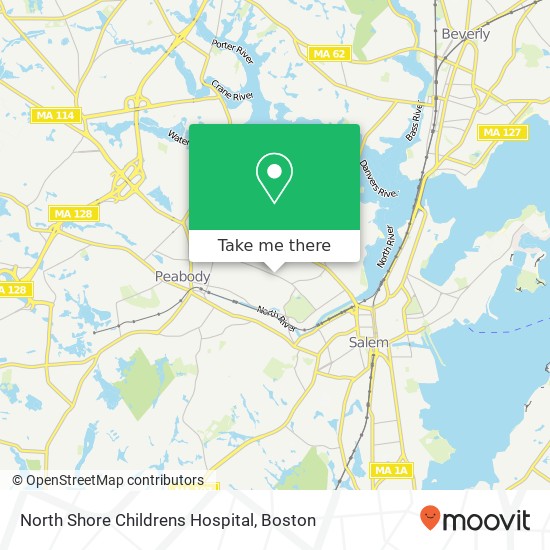 North Shore Childrens Hospital map