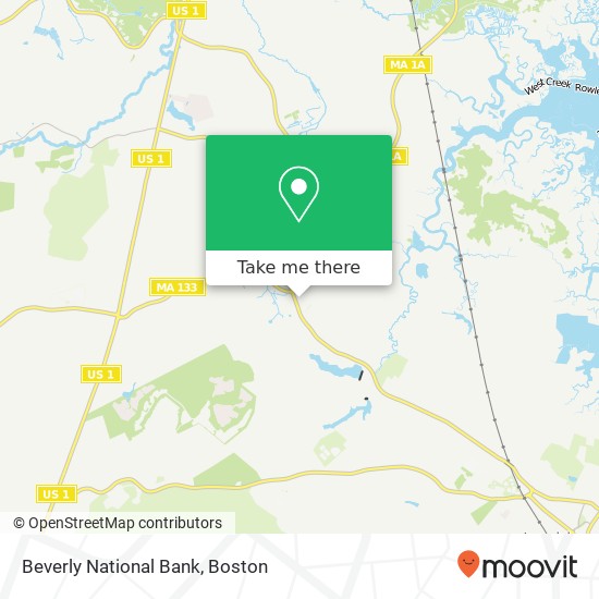 Beverly National Bank map