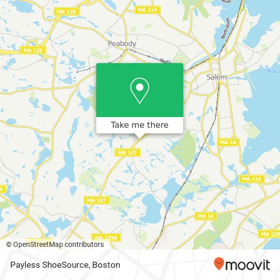 Mapa de Payless ShoeSource