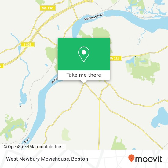 Mapa de West Newbury Moviehouse