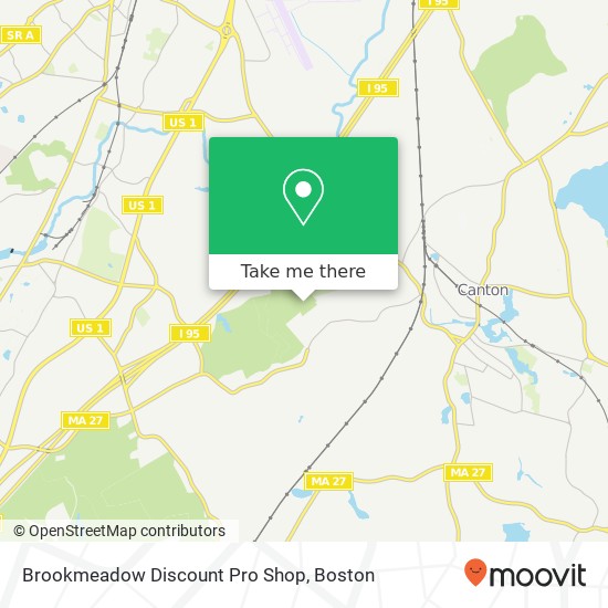 Mapa de Brookmeadow Discount Pro Shop