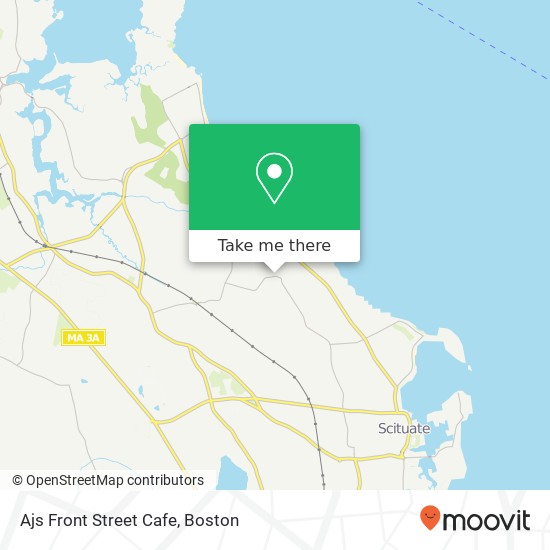 Mapa de Ajs Front Street Cafe