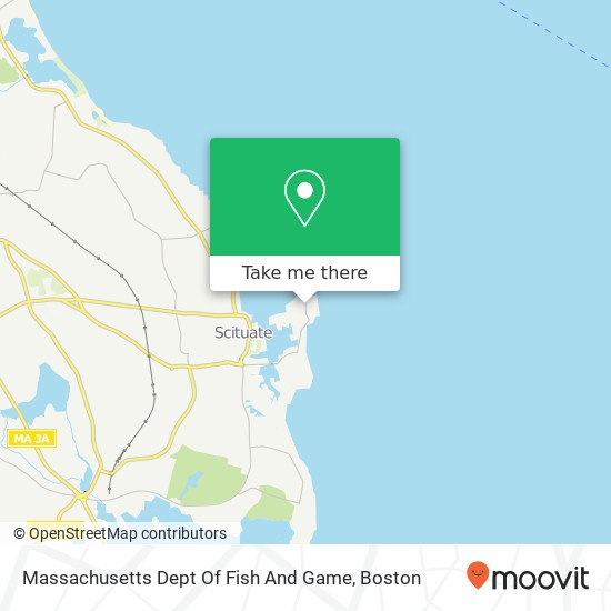 Mapa de Massachusetts Dept Of Fish And Game