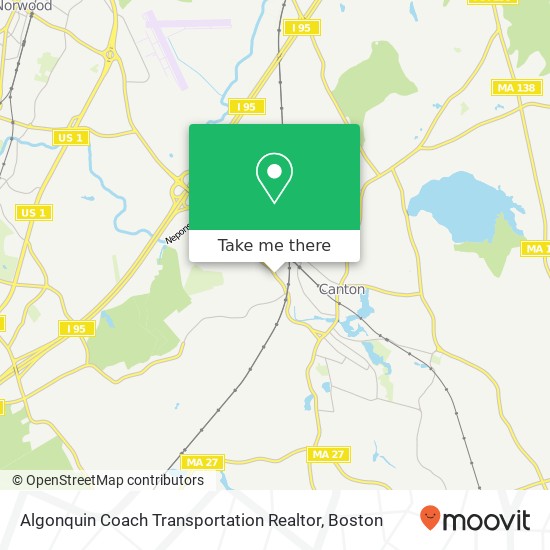 Algonquin Coach Transportation Realtor map