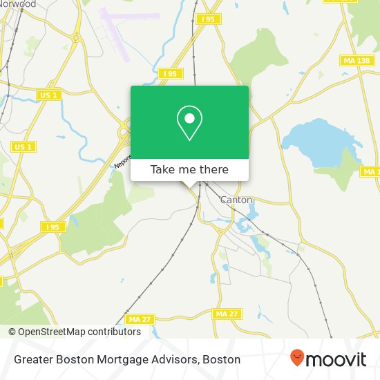 Mapa de Greater Boston Mortgage Advisors