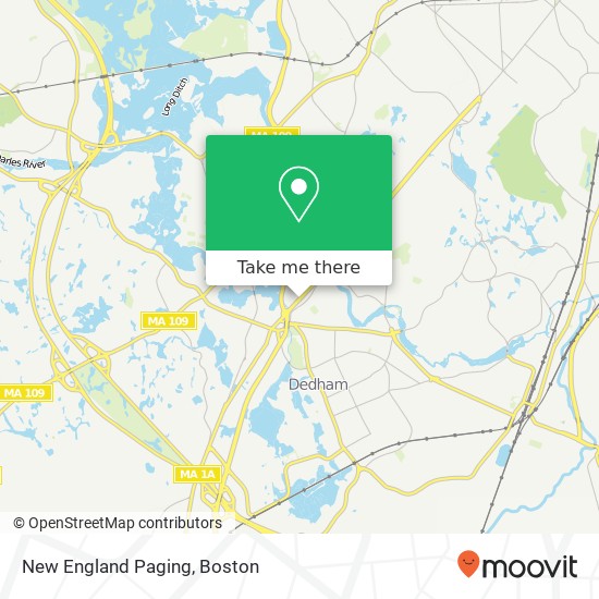 New England Paging map