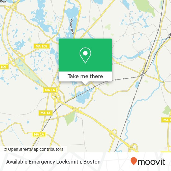 Mapa de Available Emergency Locksmith