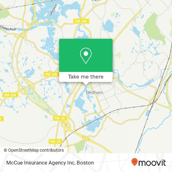 McCue Insurance Agency Inc map