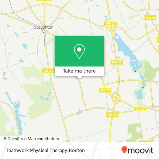 Teamwork Physical Therapy map