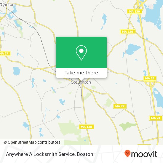 Mapa de Anywhere A Locksmith Service