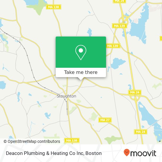 Deacon Plumbing & Heating Co Inc map