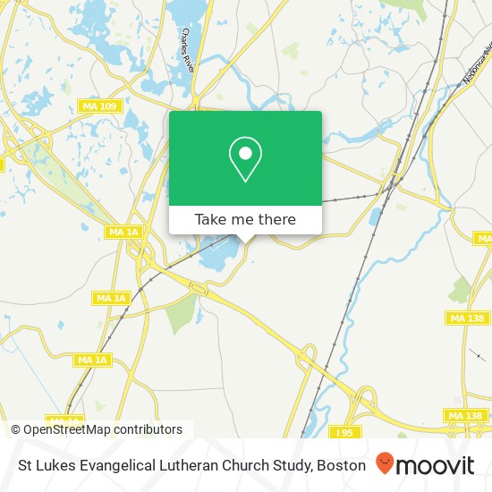 Mapa de St Lukes Evangelical Lutheran Church Study