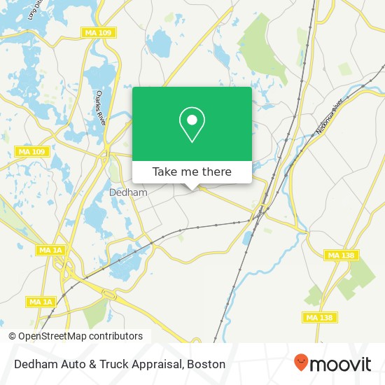 Mapa de Dedham Auto & Truck Appraisal