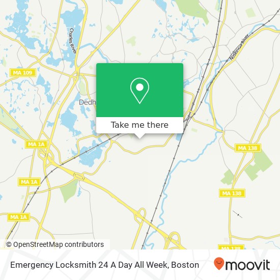 Mapa de Emergency Locksmith 24 A Day All Week