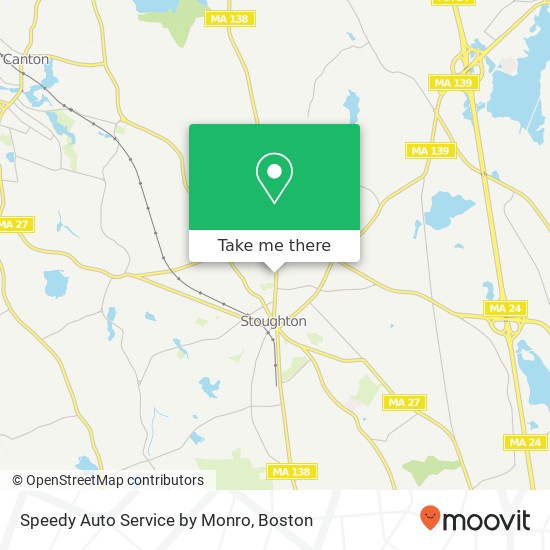 Speedy Auto Service by Monro map