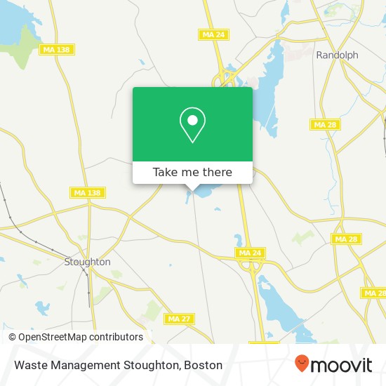 Mapa de Waste Management Stoughton