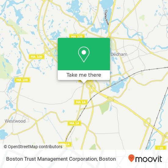 Mapa de Boston Trust Management Corporation