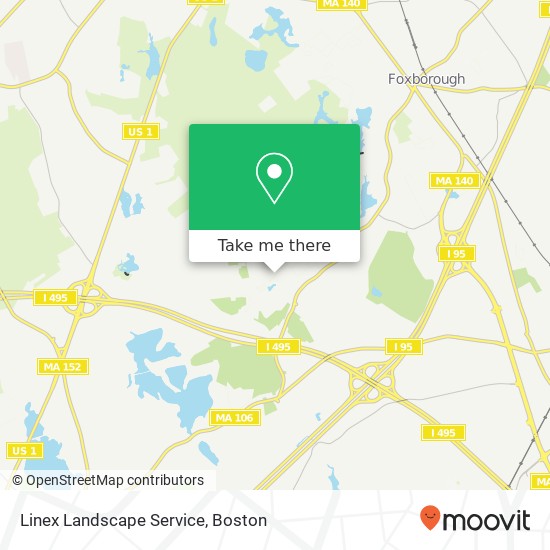 Linex Landscape Service map