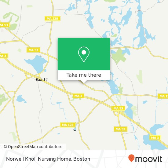 Norwell Knoll Nursing Home map