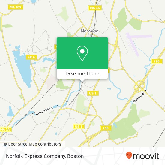 Mapa de Norfolk Express Company