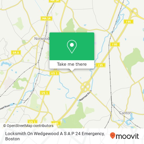 Mapa de Locksmith On Wedgewood A S A P 24 Emergency