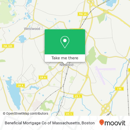 Beneficial Mortgage Co of Massachusetts map