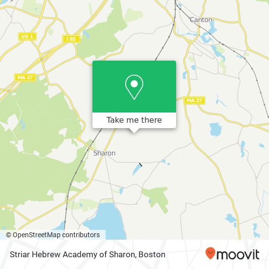 Striar Hebrew Academy of Sharon map