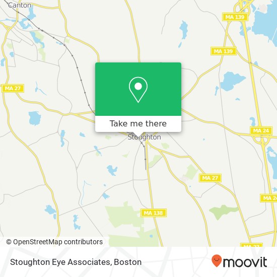 Stoughton Eye Associates map