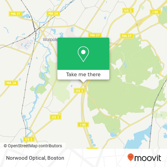 Norwood Optical map