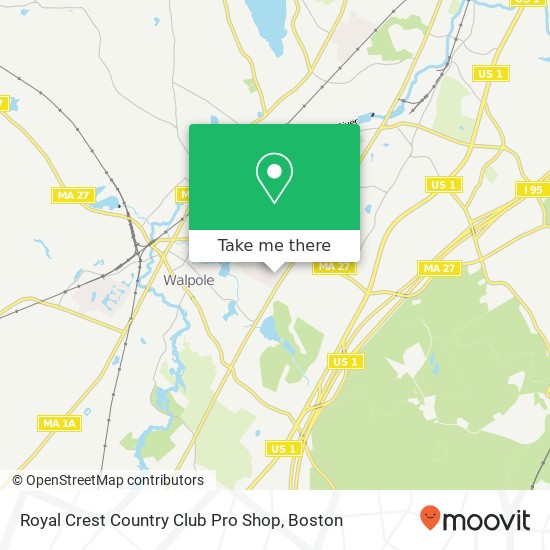 Mapa de Royal Crest Country Club Pro Shop