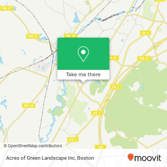 Acres of Green Landscape Inc map