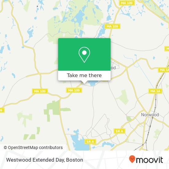 Mapa de Westwood Extended Day