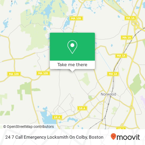 Mapa de 24 7 Call Emergency Locksmith On Colby