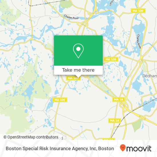 Mapa de Boston Special Risk Insurance Agency, Inc