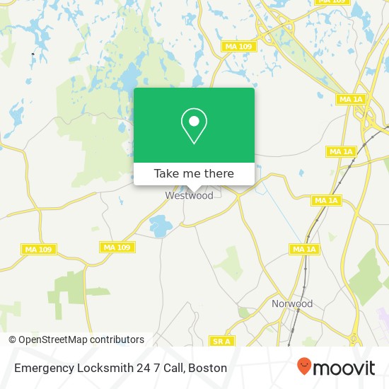 Mapa de Emergency Locksmith 24 7 Call