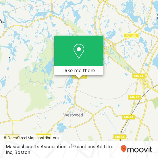 Massachusetts Association of Guardians Ad Litm Inc map