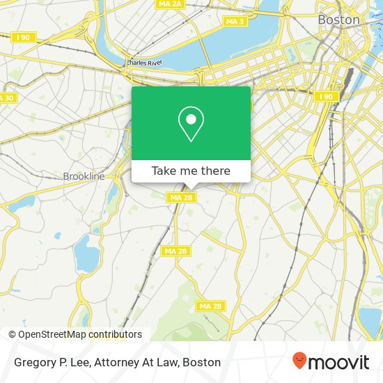 Gregory P. Lee, Attorney At Law map