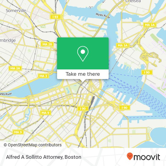 Alfred A Sollitto Attorney map