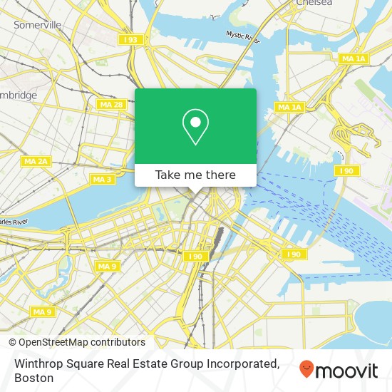 Mapa de Winthrop Square Real Estate Group Incorporated