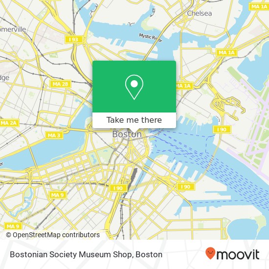 Bostonian Society Museum Shop map