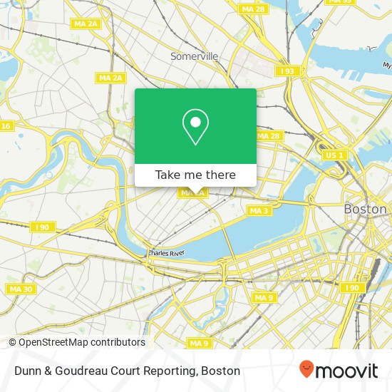 Dunn & Goudreau Court Reporting map